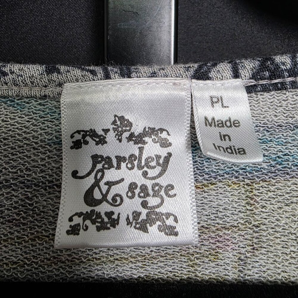Parsley & Sage Tunic Top PL Petite Large Tapestry Art to Wear Dog Walker - Picture 4 of 6